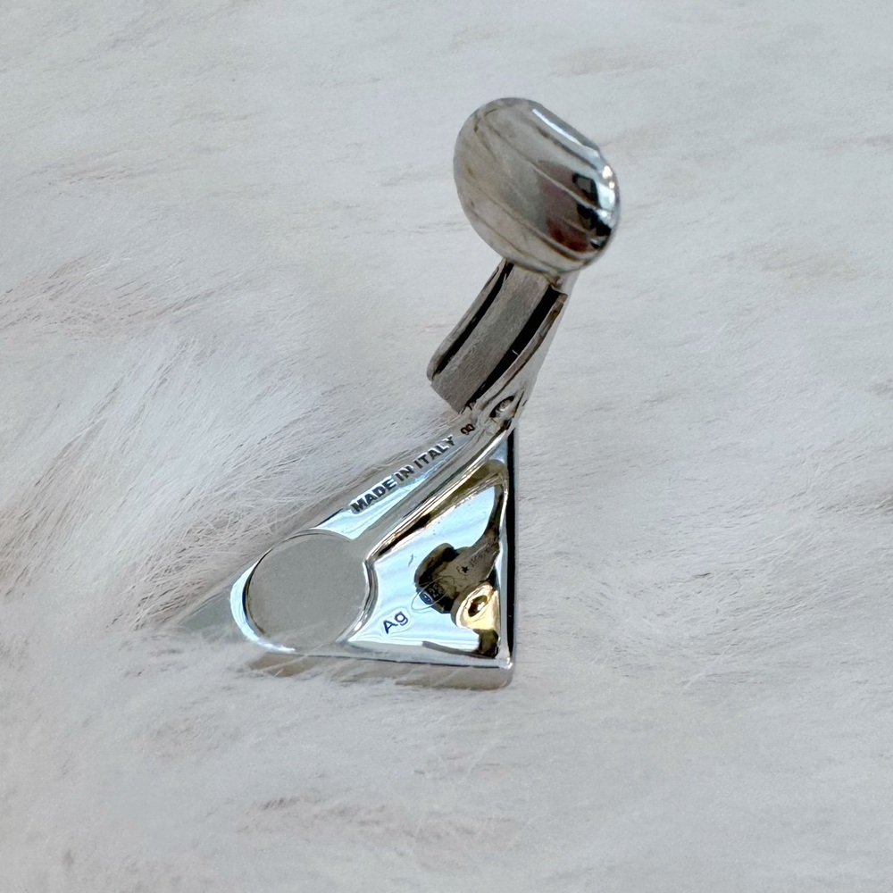 Prada Enamel Symbole Single Clip-On Earring - Picture 6 of 10